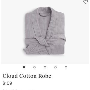 Parachute Home Cloud Cotton Robe - Gray, Medium